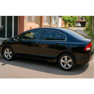 Täydellinen ikkunalistojen sarja (12 kpl, ruostumaton teräs) Honda Civic Sedan VIII 2006–2011 kuva 1