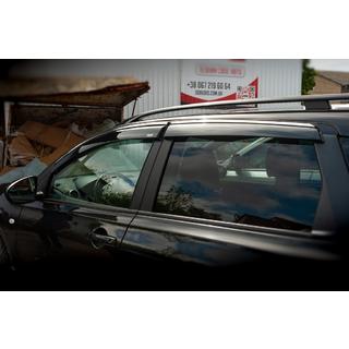 Ikkunatuuliohjaimet kromilistalla (4 kpl, Niken) Nissan Qashqai 2010–2014 kuva 4