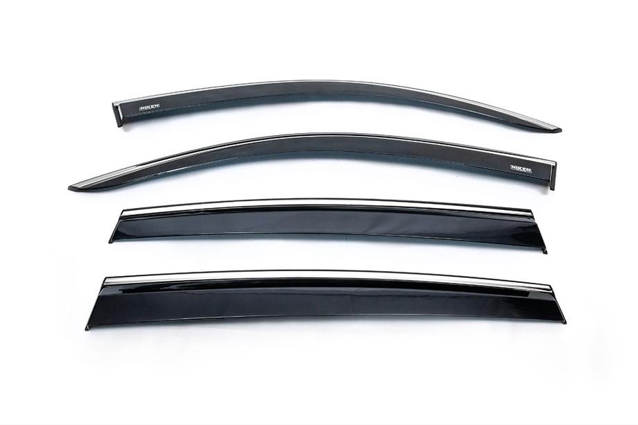 Volkswagen Tiguan 2016–2023 Tuuliohjaimet kromilistalla (4 kpl, Niken) Image