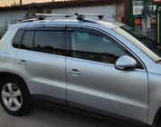 Volkswagen Tiguan 2007–2016 Tuuliohjaimet kromilistalla (4 kpl, Niken) kuva 2