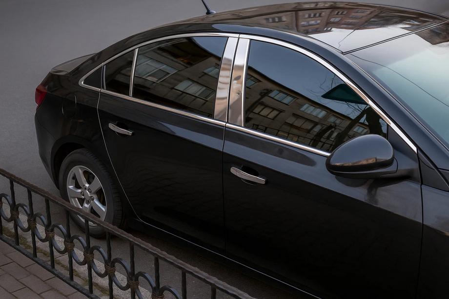 Chevrolet Cruze 2009–2015 Pilarilistat (6 kpl, ruostumaton teräs) Image
