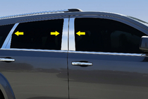 Dodge Journey 2008–2020 Ovipilarin listat (ruostumaton teräs) kuva 1