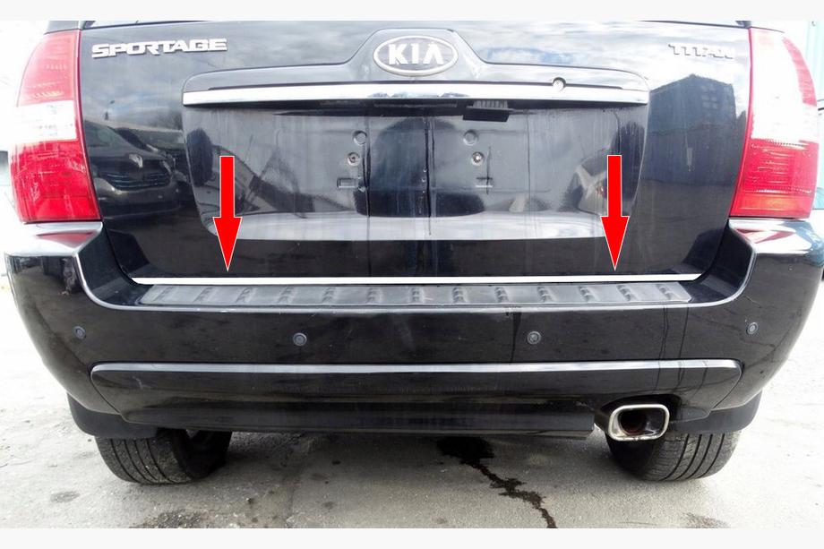 Kia Sportage 2004–2010 Takalukun reunalista (ruostumaton teräs) Image