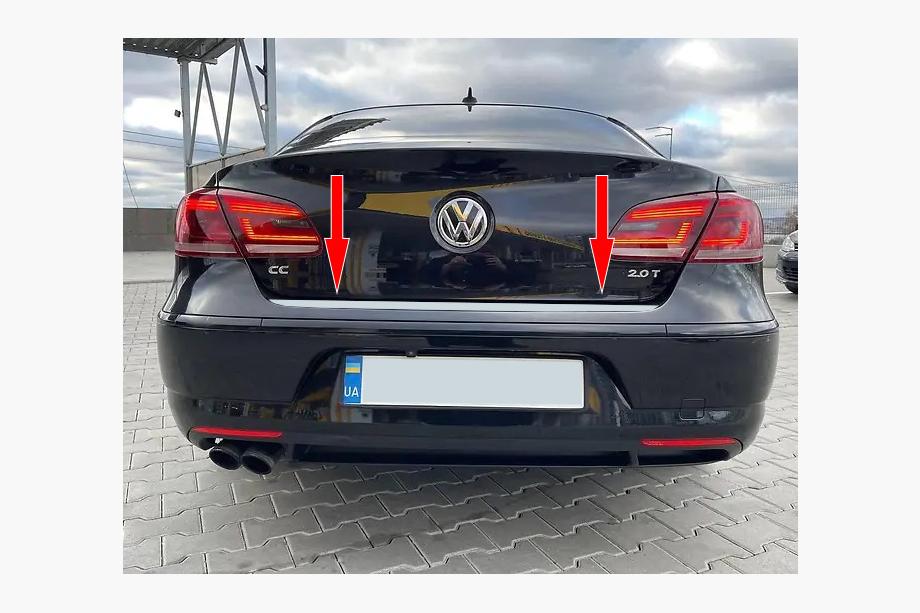 Volkswagen Passat CC 2008–2017 Takalukun reunalista (ruostumaton teräs) Kuva 1
