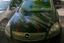 Opel Zafira B 2005–2011 Säleikön listat (6 kpl, ruostumaton teräs) kuva 1