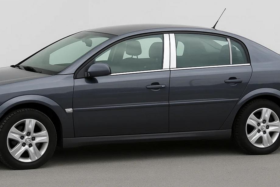 Opel Vectra C 2002–2008 Kromilistat ovipilareihin (6 kpl, ruostumaton teräs) Image