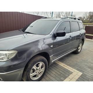 Ikkunoiden alareunan kromilistat (6 kpl, ruostumaton teräs) Mitsubishi Outlander 2001–2006 kuva 4