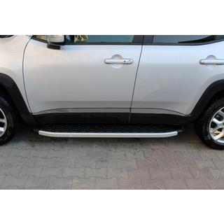 Ovenlistat Musta Kromi (4 kpl, ruostumaton teräs) Jeep Renegade 2014– kuva 3
