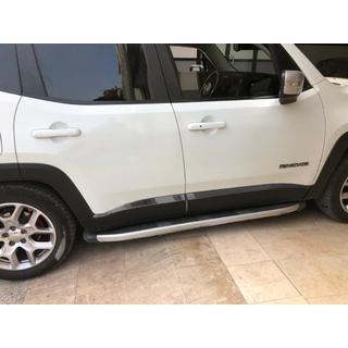 Ovenlistat Musta Kromi (4 kpl, ruostumaton teräs) Jeep Renegade 2014– kuva 1