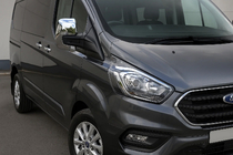 Ford Custom 2013–2022 Sivupeilien kuoret, matta harmaa (2 kpl, muovi) kuva 1