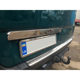 Rekisterikilven ylälista BlackChrome (ruostumaton teräs) Mercedes Sprinter W906 2006–2018 kuva 1