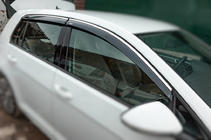 Volkswagen Golf 7/E-Golf 2012–2020 Sivulasien tuuliohjaimet kromilistalla HB (4 kpl, Niken) kuva 1