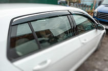Volkswagen Golf 7/E-Golf 2012–2020 Sivulasien tuuliohjaimet kromilistalla HB (4 kpl, Niken) kuva 2