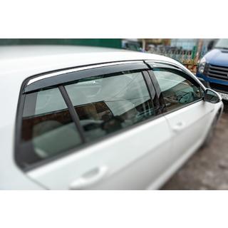 Sivulasien tuuliohjaimet kromilistalla HB (4 kpl, Niken) Volkswagen Golf 7/E-Golf 2012–2020 kuva 2