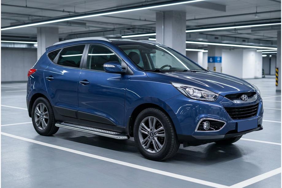 Hyundai IX-35 2010–2015 Maydos V2 sivuportaat (2 kpl, alumiini ↗ ruostumaton teräs) Image
