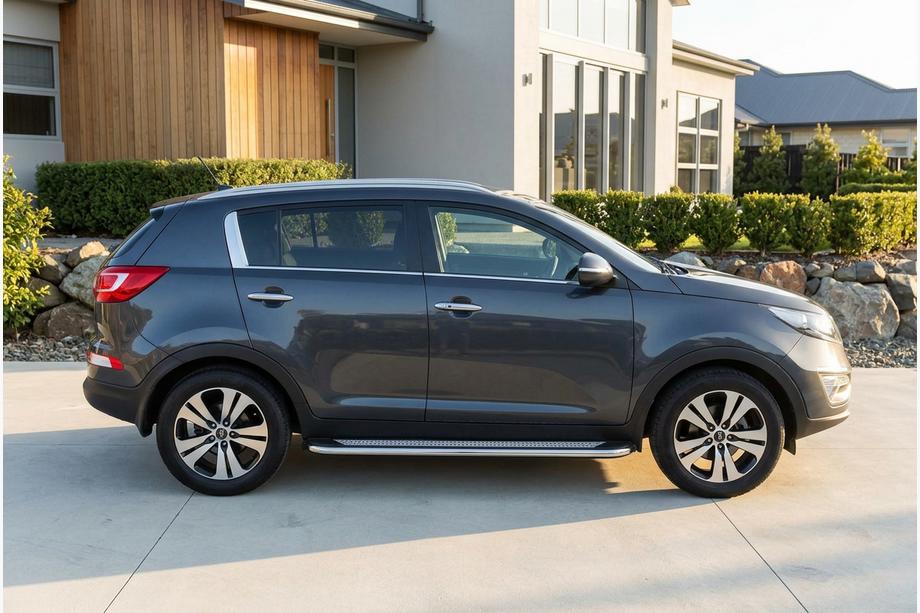 Kia Sportage 2010–2015 Maydos V2 sivuportaat (2 kpl, alumiini ↗ ruostumaton teräs) Image