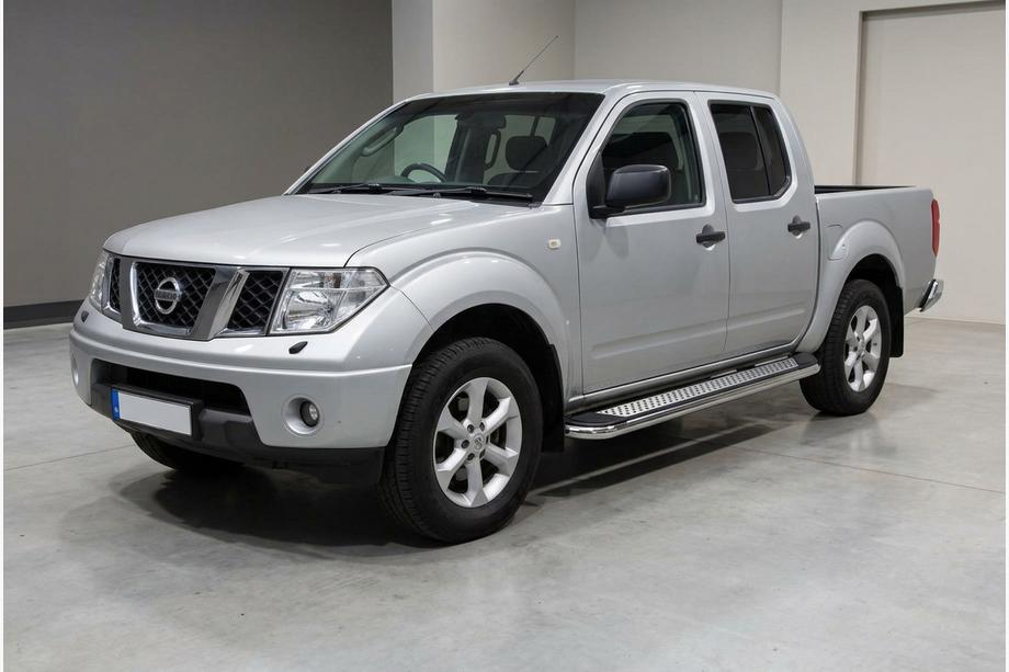 Nissan Navara 2006–2015 Maydos V2 sivuportaat (2 kpl, alumiini ↗ ruostumaton teräs) Image