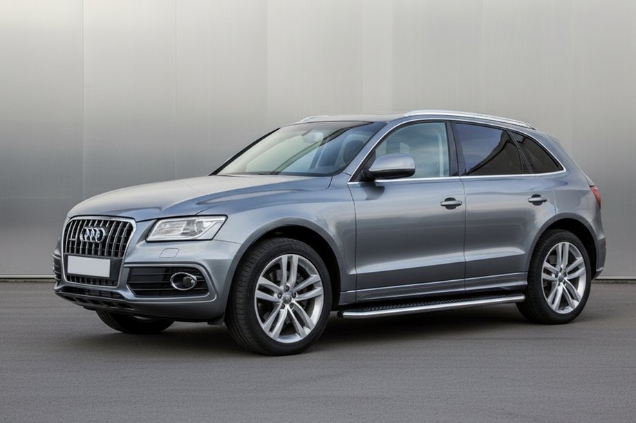 Audi Q5 2008–2017 Maydos V2 sivuastinlaudat (2 kpl, alumiini / ruostumaton teräs) Image