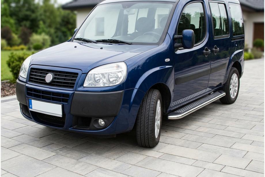 Fiat Doblo I 2005–2010 Maydos V2 sivuportaat (2 kpl, alumiini ↗ ruostumaton teräs) Maxi-alusta Image