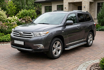 Toyota Highlander 2008–2013 Maydos V2 sivuportaat (2 kpl, alumiini ↗ ruostumaton teräs) kuva 1