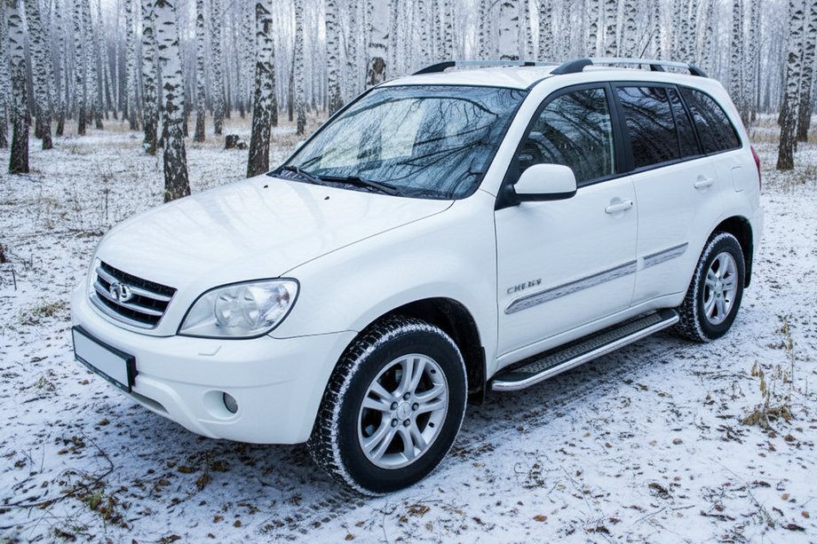 Chery Tiggo 1 2005–2016 Maydos V2 sivuportaat (2 kpl, alumiini ↗ ruostumaton teräs) Image