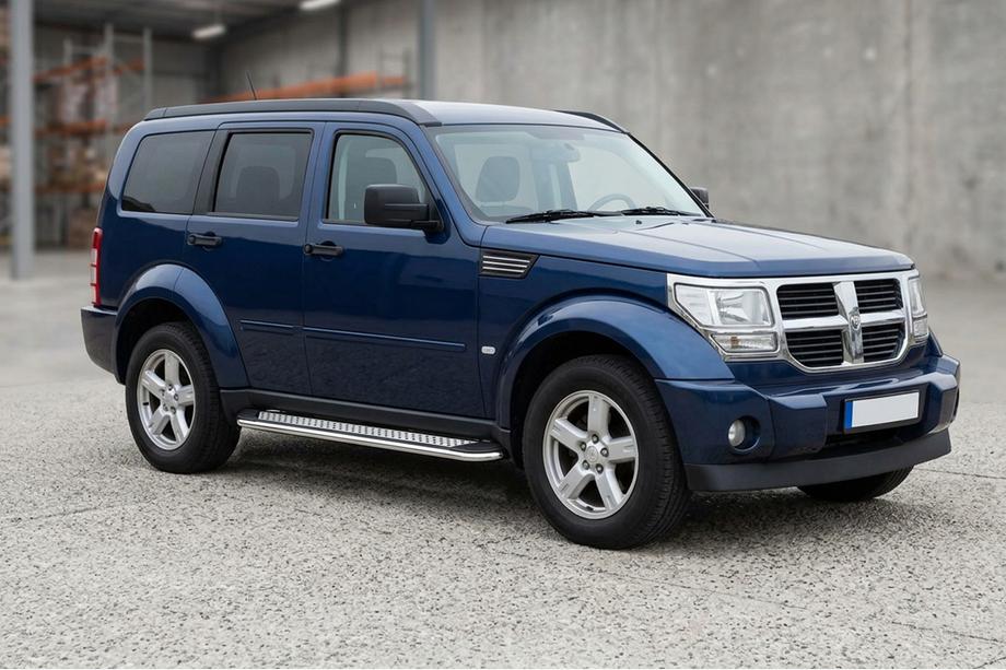 Dodge Nitro 2006–2011 Maydos V2 sivuportaat (2 kpl, alumiini ↗ ruostumaton teräs) Image