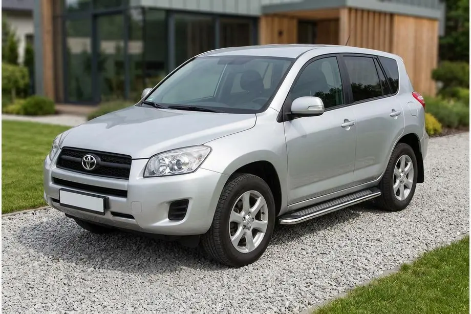 Toyota Rav 4 2006–2013 Maydos V2 sivuportaat (2 kpl, alumiini ↗ ruostumaton teräs) Image