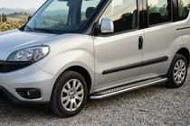 Fiat Doblo II 2010–2022 Maydos V2 sivuportaat (2 kpl, alumiini ↗ ruostumaton teräs) Maxi-alusta kuva 1