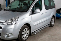 Peugeot Partner Tepee 2008–2018 Maydos V2 sivuportaat (2 kpl, alumiini ↗ ruostumaton teräs) kuva 1