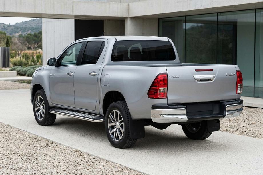 Toyota Hilux 2015– Maydos V2 sivuportaat (2 kpl, alumiini ↗ ruostumaton teräs) Kuva 3