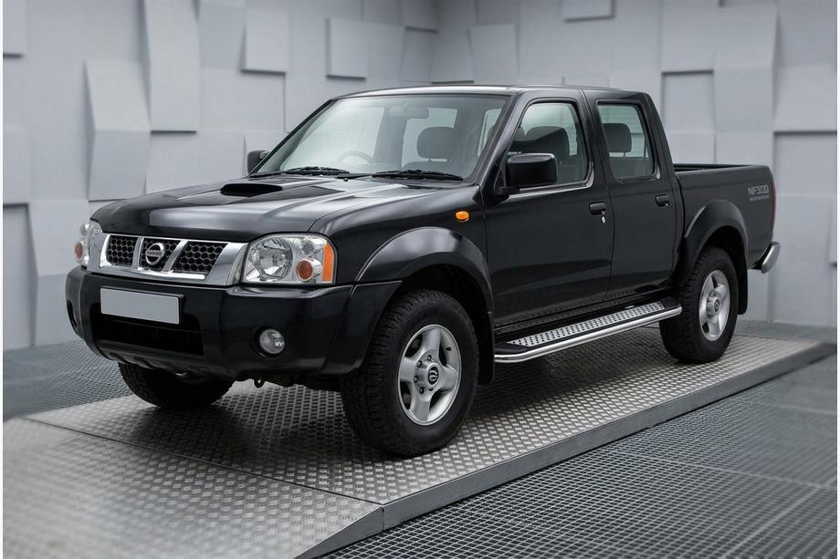 Nissan NP300 1999–2015 Maydos V2 sivuportaat (2 kpl, alumiini ↗ ruostumaton teräs) Image