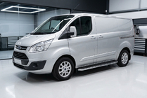 Ford Custom 2013–2022 Maydos V1 sivuastinlaudat (2 kpl, alumiini / ruostumaton teräs) kuva 1