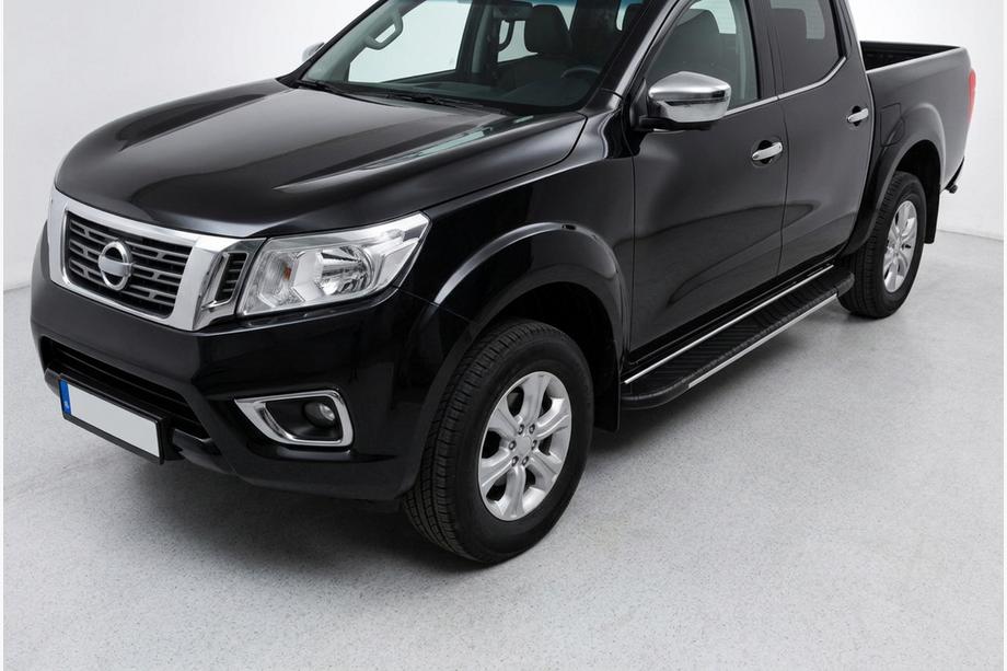 Nissan Navara/NP300 2016– Sivuportaat Bosphore Grey (2 kpl, alumiini) Image