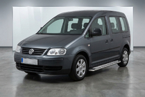 Volkswagen Caddy 2004–2010 Maydos V2 sivuportaat (2 kpl, alumiini ↗ ruostumaton teräs) Maxi-alusta kuva 1
