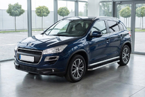 Peugeot 4008 2012–2017 Maydos V1 sivuastinlaudat (2 kpl, alumiini / ruostumaton teräs) kuva 1