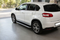 Peugeot 4008 2012–2017 Tayga sivuaskelmat (2 kpl, alumiini) kuva 1