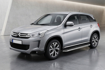 Citroen C-4 Aircross 2012–2017 Maydos V1 sivuastinlaudat (2 kpl, alumiini / ruostumaton teräs) kuva 1