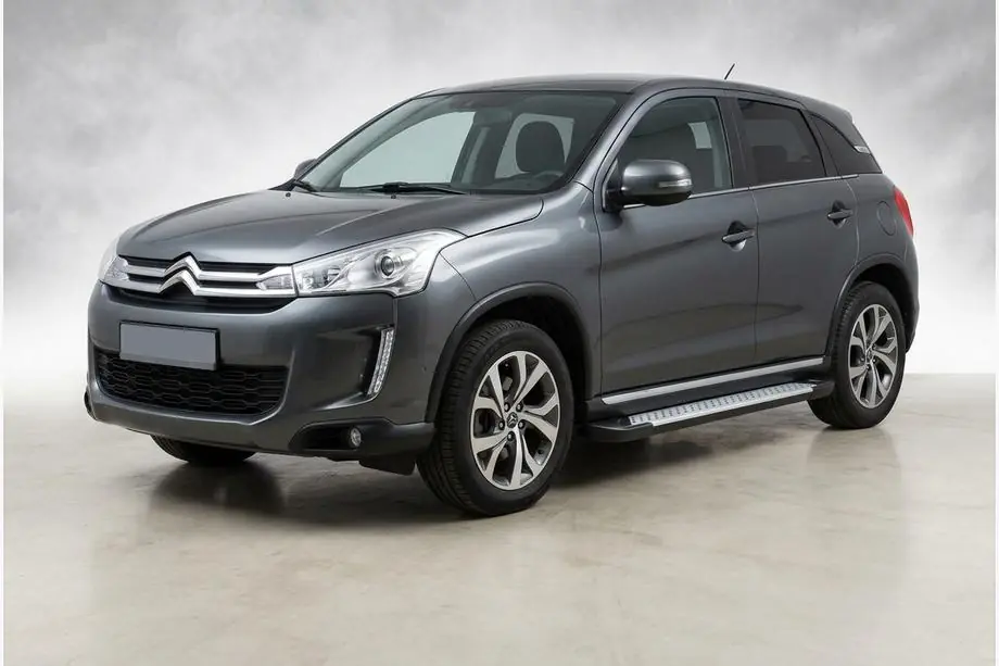 Citroen C-4 Aircross 2012–2017 X5-tyyppiset sivuportaat (2 kpl, alumiini) Image