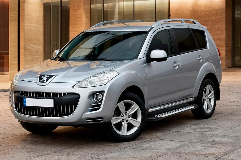 Peugeot 4007 2007–2013 Line-sivuporrassarja (2 kpl, alumiini) Image