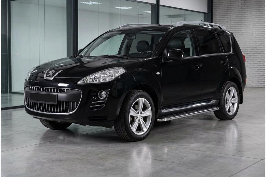 Peugeot 4007 2007–2013 Maydos V1 sivuastinlaudat (2 kpl, alumiini / ruostumaton teräs) Image