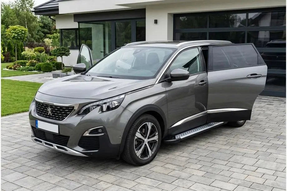 Peugeot 5008 2016–2023 Allmond Grey -sivuporrassarja (2 kpl, alumiini) Image