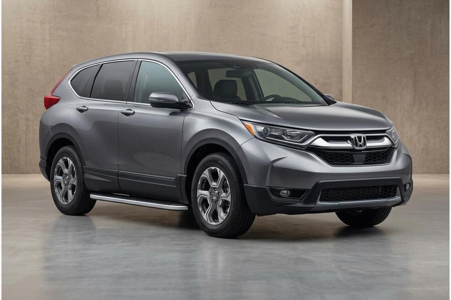 Honda CR-V 2017–2022 Tayga Grey -sivuaskelmat (2 kpl, alumiini) Image
