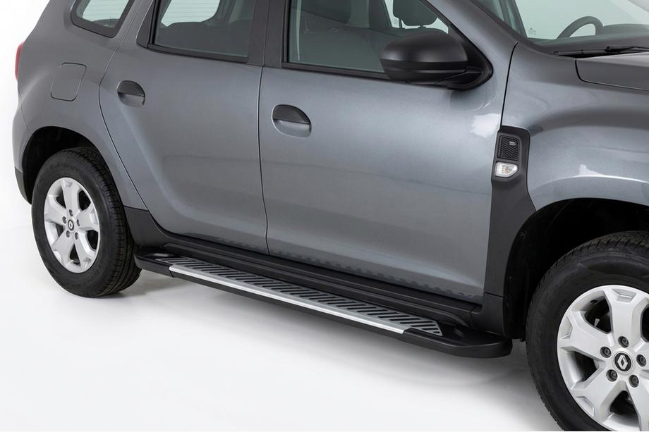 Dacia Duster 2018–2024 Line-sivuporrassarja (2 kpl, alumiini) Image