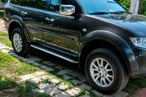 Fiat Fullback 2016– Maydos V2 sivuportaat (2 kpl, alumiini ↗ ruostumaton teräs) kuva 7