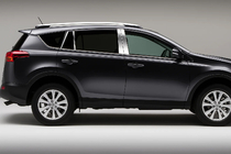 Toyota Rav 4 2013–2018 Ovipilarien kromilistat (8 kpl, ruostumaton teräs) kuva 1