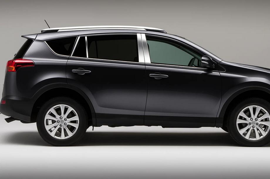 Toyota Rav 4 2013–2018 Ovipilarien kromilistat (8 kpl, ruostumaton teräs) Image