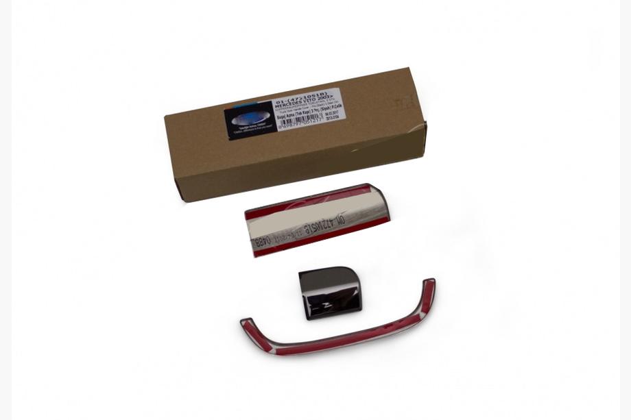 Mercedes Vito W639 2004–2014 Takaoven kahvan peite, musta kromi (RST) Kuva 2