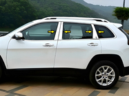 Jeep Cherokee KL 2013– Ovipilarin listat (ruostumaton teräs) kuva 1