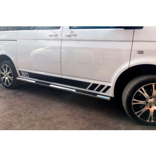Sivusuojaputket (2 kpl, ruostumaton teräs) Volkswagen T6 2015–2024 kuva 3