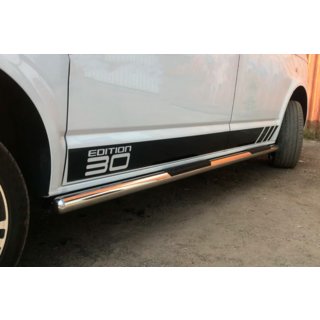 Sivusuojaputket (2 kpl, ruostumaton teräs) Volkswagen T6 2015–2024 kuva 1